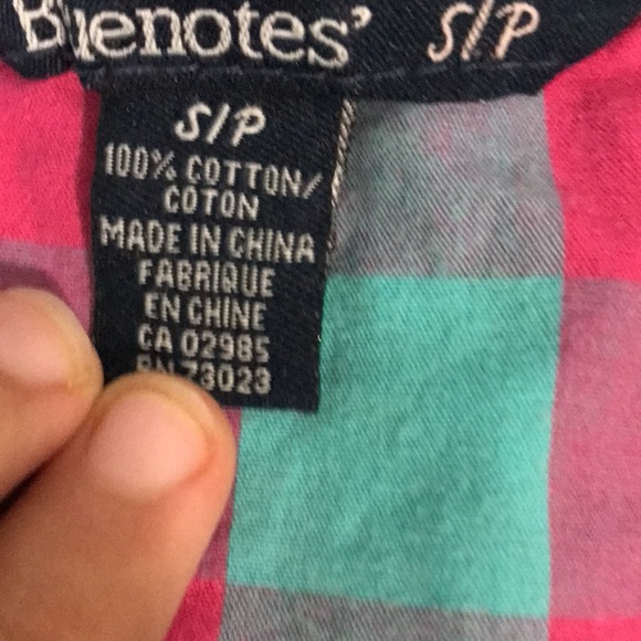 Cotton candy colour button up plaid shirt - Picture 2 of 3